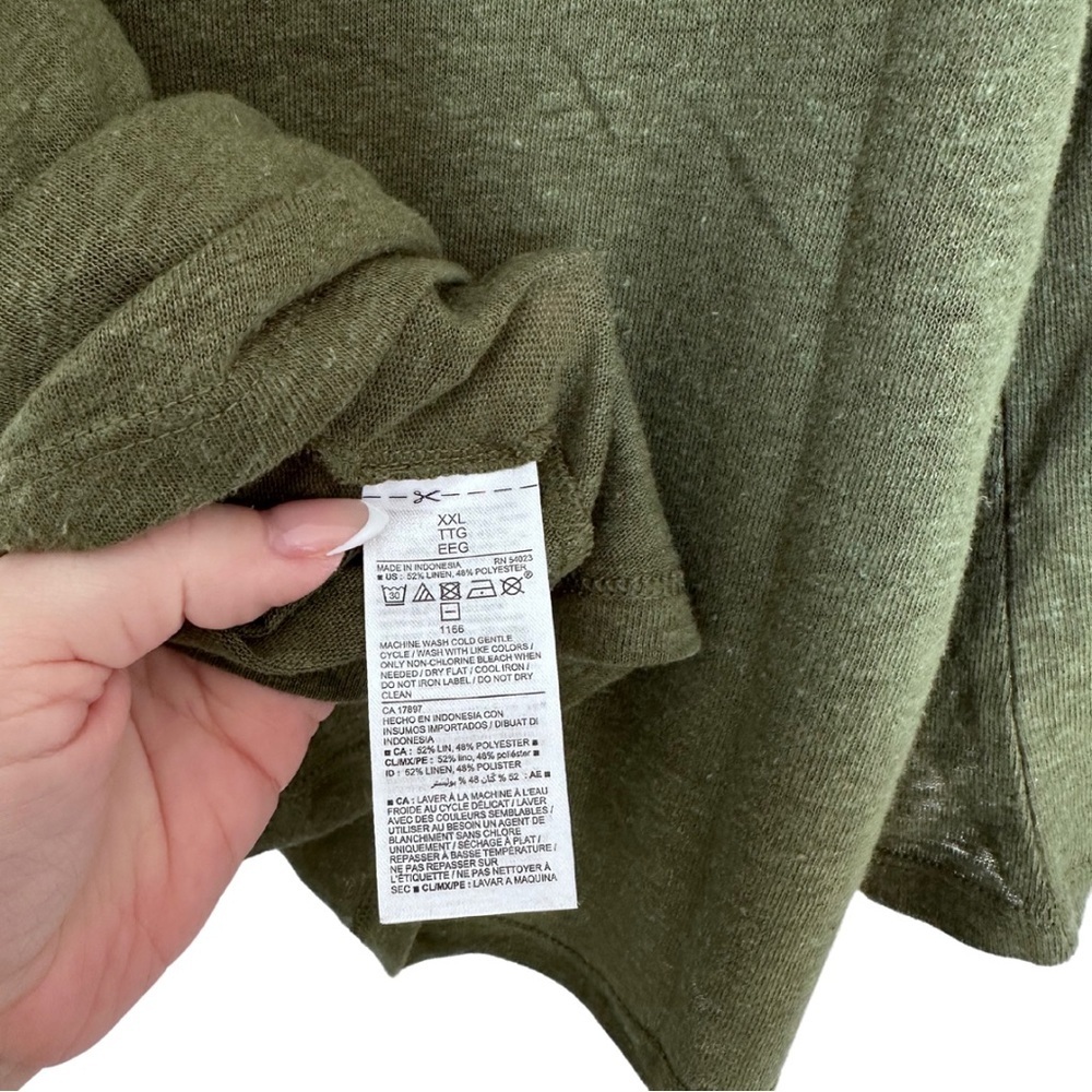 Old Navy Olive Green Ruffle Off-Shoulder Camisole - Picture 4 of 4